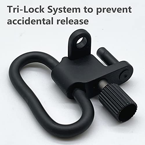 Metal Gun Sling Swivels Attachment Clips - 2 Pcs, 1 Inch