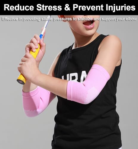 Kids Elbow & Knee Compression Sleeves - Black, Small
