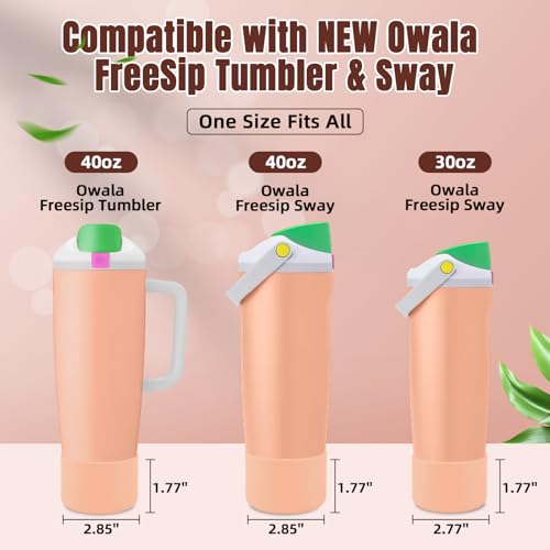2PCS Silicone Boot for Owala FreeSip Sway Bottles - Peachy Keen