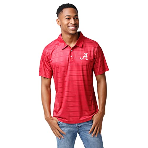 Men's NCAA Team Logo Striped Polo Shirt - Short Sleeve
