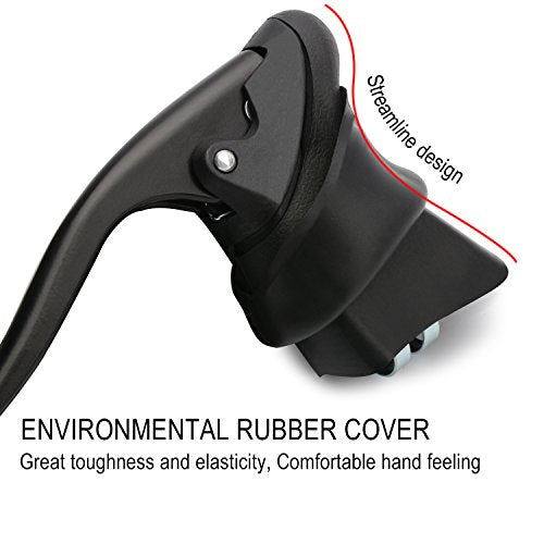 TOPCABIN Aluminum Brake Lever for Road Bike - Pair, 22.2-23.8 mm Handlebar