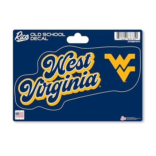 West Virginia Mountaineers Vintage Look Decal - 4" x 6"
