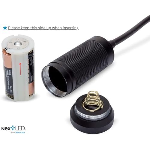 NextLED Flexible Shaft Magnetic LED Flashlight and Pickup Tool, Telescoping Neck with Extendable Neck up to 20 Inches, 300 Lumen Cree COB LED Work Light, Strong Magnetic bottom, Pick up to 1Lb