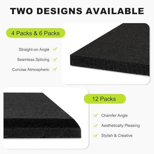 Black 12-Pack Dart Board Wall Protector Felt Surround for Wall Protection