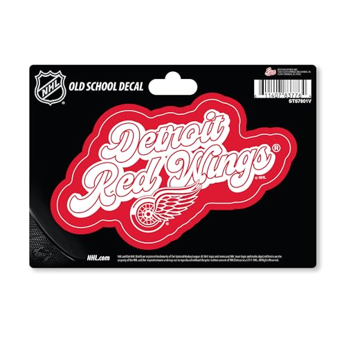 Detroit Red Wings Vintage Look Decal - 4" x 6" Vinyl Sticker