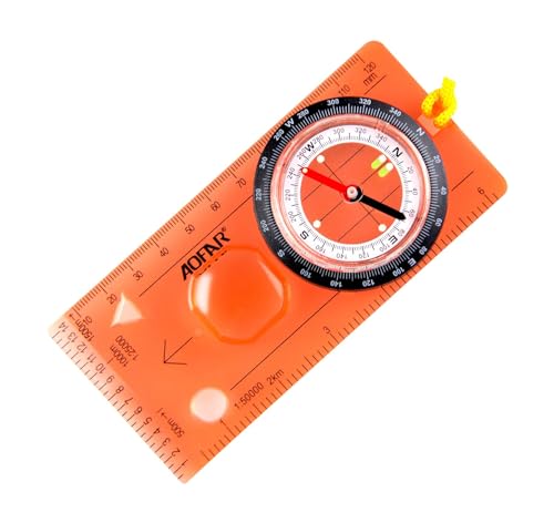 Lightweight Orienteering Compass for Kids - Easy Map Reading