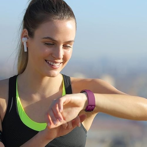 Xininyia GloryFit Smart Watch Bands, 22mm Watchbands for GloryFit T80 T70 T60 T50 P99 P98 Smartwatch, Soft Silicone Adjustable Straps Replacement (8-PACK) (Not Fit for GloryFit Other Models)