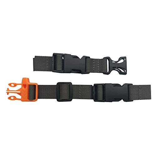 Universal Backpack Sternum Strap - Adjustable Nylon Chest Belt - Wolf Grey