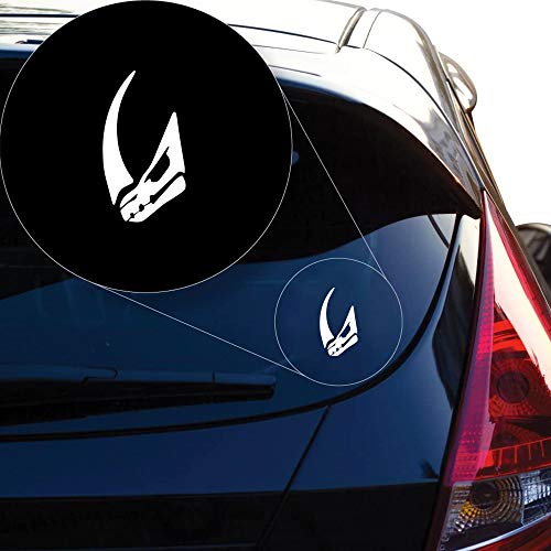 Mudhorn Silhouette Vinyl Decal Sticker - 3" x 5.5"
