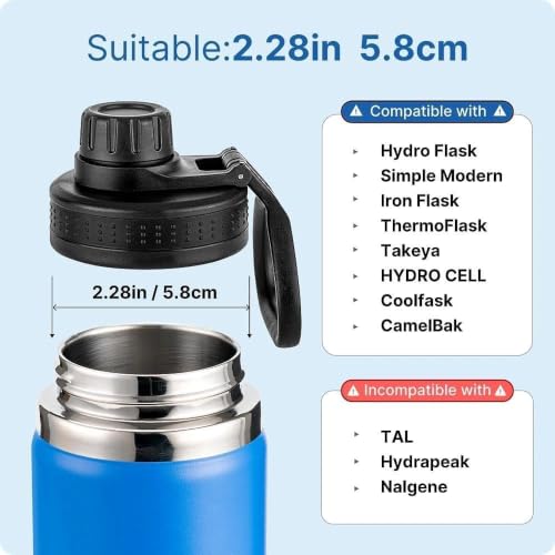 Spout Lid for Thermoflask, Takeya, Simple Modern 12-64oz Wide Mouth