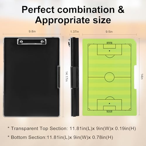 Tactical Coaching Clipboard for Soccer & Basketball - All-in-One Kit