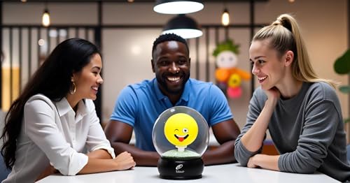 Emoticon Golf Water Globe Puzzle – Fun Desk Challenge & Brain Teaser