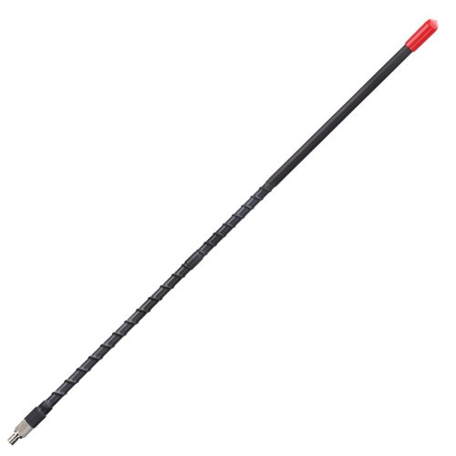 CB Radio Antenna 27MHz Whip Fiberglass Antennas Kit Heavy Duty 2’ Foot 24 Inch Black 1000 Watt Compatible with Vehicle Truck Car Mobile CB Radio