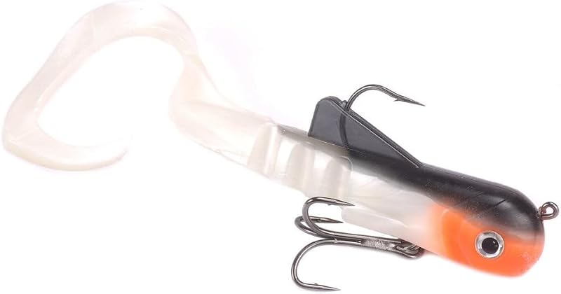 MIZUGIWA 8"/12" Pike Musky Dawg Soft Plastic Swimbait - 7 Pcs Pre-Rigged Lures
