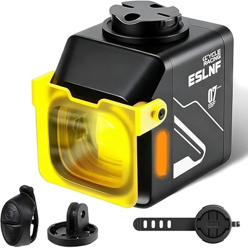 Rechargeable Bike Lights with Fog Light, Remote & Mounts - 1200 Lumens