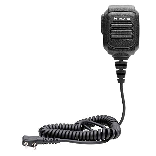 1-Pack Midland AVPH10 Handheld Two-Way Radio Shoulder Speaker Mic - Black
