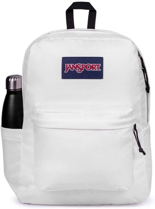 JanSport Superbreak Backpack - Lightweight, Durable Design | Stylish White Color