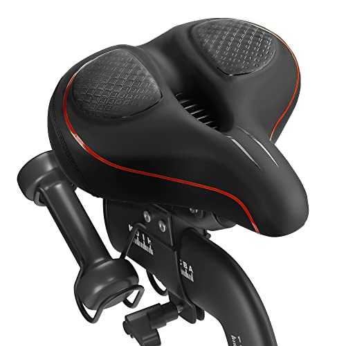 Oversized Bike Seat Cushion for Peloton & Exercise Bikes - Red
