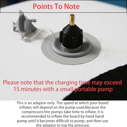 Inflatable SUP Pump Adapter for Schrader Valve - Black