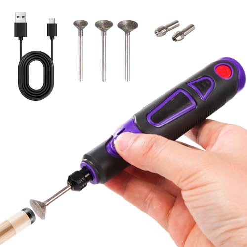 Toutrop Pool Cue Tip Grinder & Shaper Kit, Electric Tip Tool for Billiards