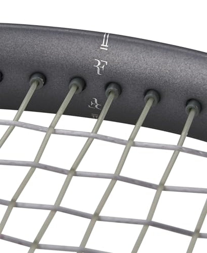 Wilson RF 01 Future Strung Performance Tennis Racket - Grip Size 1-4 1/8", Strung with Sensation 16 Natural at Mid Range Tension
