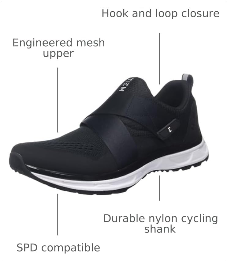 Indoor Cycling Shoe - SPD Compatible, Women's 7.5 - Black/Black