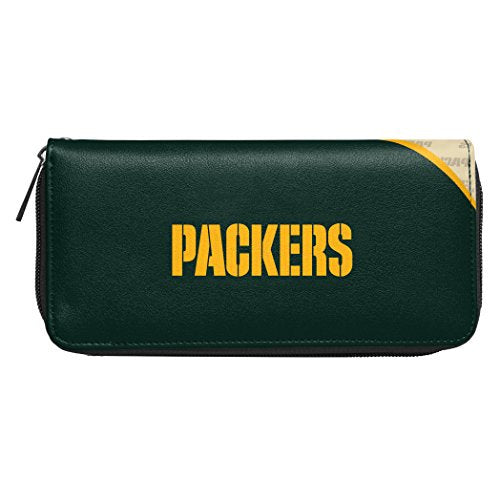 NFL Women's Curve Zip Organizer Wallet - Green Bay Packers
