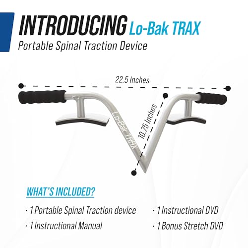 EZ-Bak Platinum Lo-Bak TRAX Lumbar Spine Stretcher - Portable Back Pain Relief Device