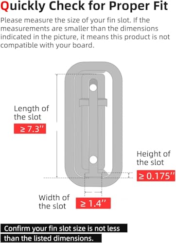 9-Inch Slide-in Paddleboard Fin - Fiberglass Reinforced Center Fin