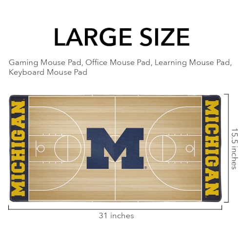 University of Michigan Wolverines Gaming Mouse Pad - 31.5 x 15.7