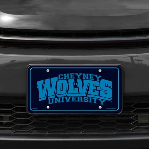 Cheyney Wolves Metal Auto Tag - 12" x 6" Car Accessory