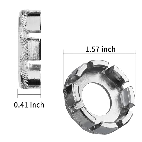 8-Way Bike Spoke Wrench - Steel Rim Truing Tool for Bicycle Wheels - 2 Pack