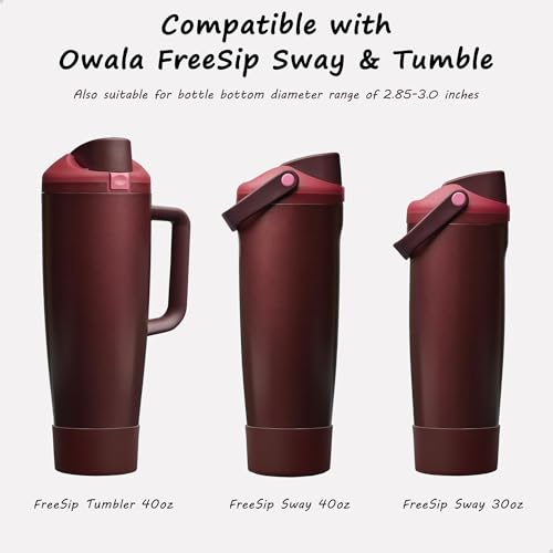 Silicone Boot for Owala 30oz & 40oz Bottles - Black Cherry