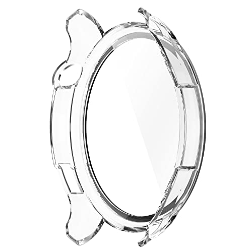 Shockproof Smart Watch Case with Tempered Glass Screen Protector - Clear