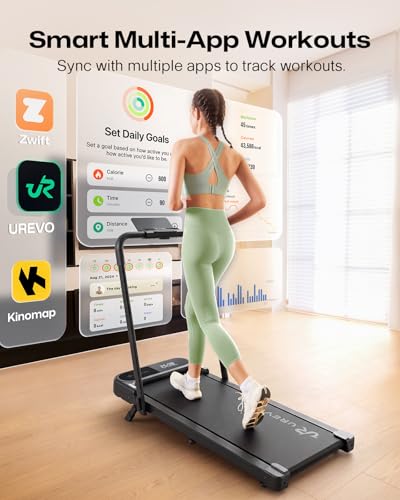 Smart Walking Pad Treadmill with 12% Incline & APP Control