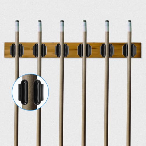 20 PCS Fishing Rod Clips - Wall Mounted Holder for Cues & Rods