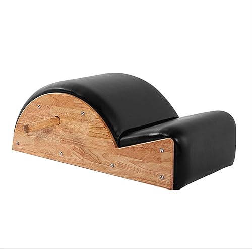 Pilates Spine Corrector Arc for Home Gym - Rubber Wood-Black