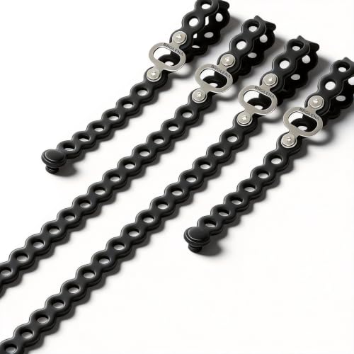 Black Modular Straps 9.5" & 18.5" - Multi-Use Gear Organizer, Secure & Stretchable