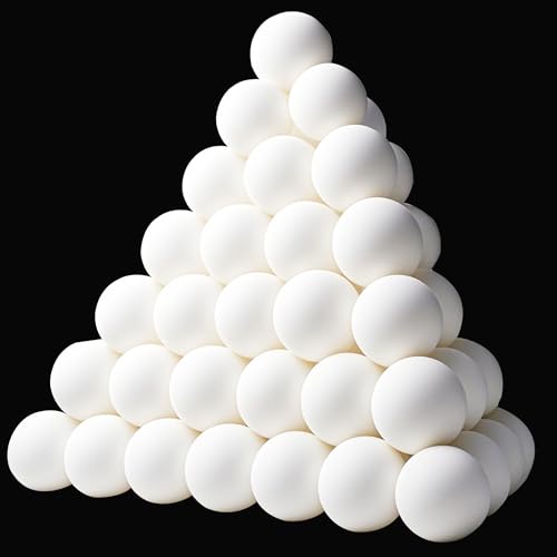 30 Pack Table Tennis Balls - 40mm White Fun Balls for Parties