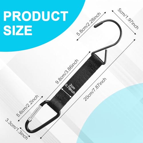 Metal Hanging Hooks for Bat Bags, Water Bottles & Gear