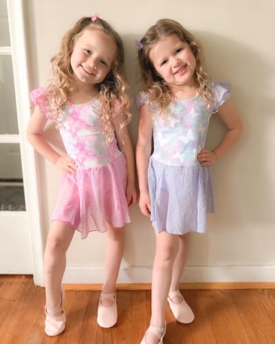 Stelle Toddler Girl Ballet Leotard with Magic Flutter Design - 4-5T Dance Outfit