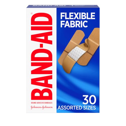 Flexible Fabric Adhesive Bandages - Assorted Sizes, 30 Count