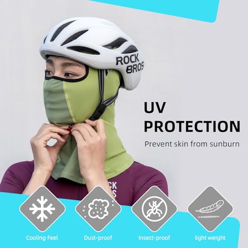 Cooling Neck Gaiter Balaclava Face Mask - One Size Green
