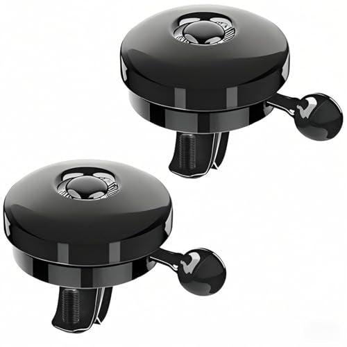All-Metal Bicycle Bells 2 Pack - Loud Sound, Easy Install, YYS-WG-005