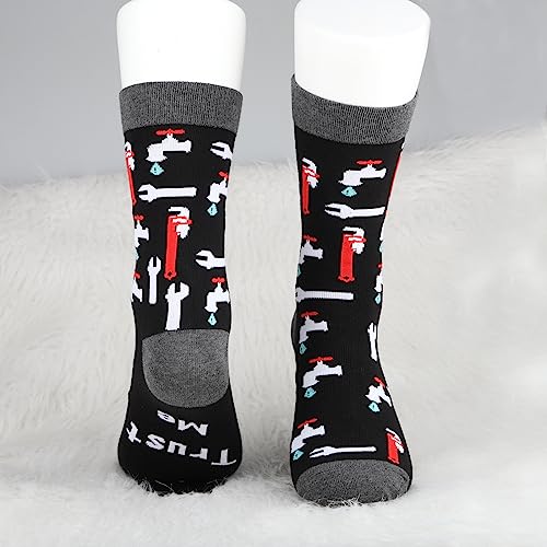 11 / Plumber Socks - 2 Pairs Trust Me I'm a Plumber Funny Gift for Men