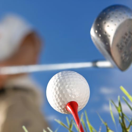 2 3/4-Inch Golf Tees - High Quality Wood - Red (100 Pack)