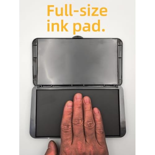 prismite Fingerprint Kit with Large Fingerprint Ink Pad and Fingerprint Cards, Applicable for FD-258