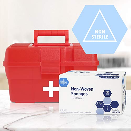 Non-Woven Surgical Sponges 4x4 Inch - 200 Count Pack