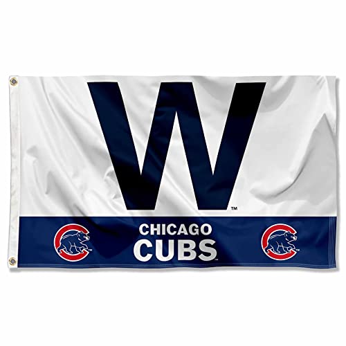 Chicago Baseball Win W Flag - 3x5 Polyester Team Flag for Home & Tailgating