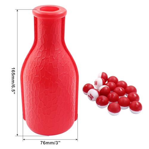 Billiard Pool Shaker Set with 16 Balls - Red